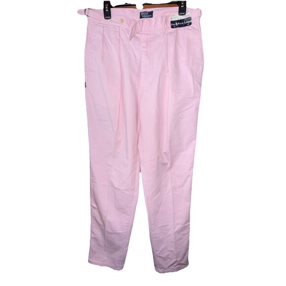Polo by Ralph Lauren Other - Vintage Polo Ralph Lauren Pink Pleated Palm Desert Pant Ivy League NOS 33x36